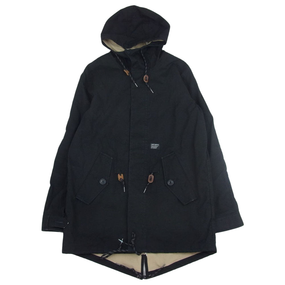 Carhartt カーハート WIP Carter Parka フルジップ ミリタリー モッズコート ブラック系 M【中古】