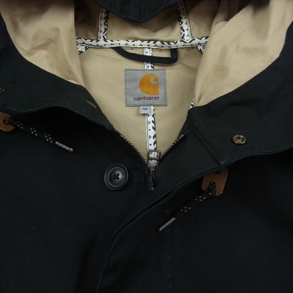 Carhartt カーハート WIP Carter Parka フルジップ ミリタリー モッズコート ブラック系 M【中古】