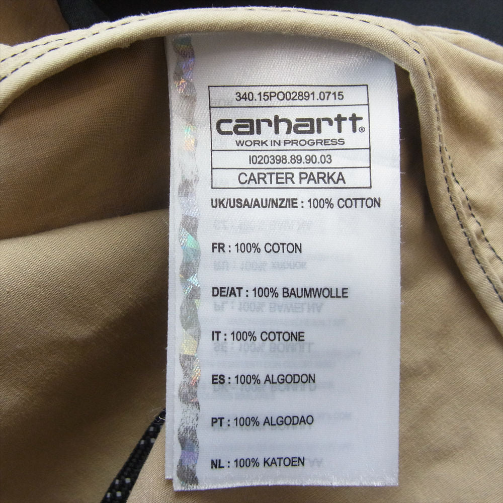 Carhartt カーハート WIP Carter Parka フルジップ ミリタリー モッズ