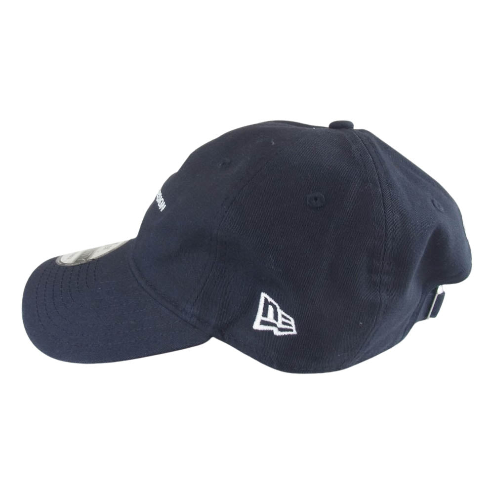 FRAGMENT DESIGN フラグメントデザイン NEW ERA ニューエラ ロゴ刺繍 キャップ 帽子 ネイビー系【極上美品】【中古】