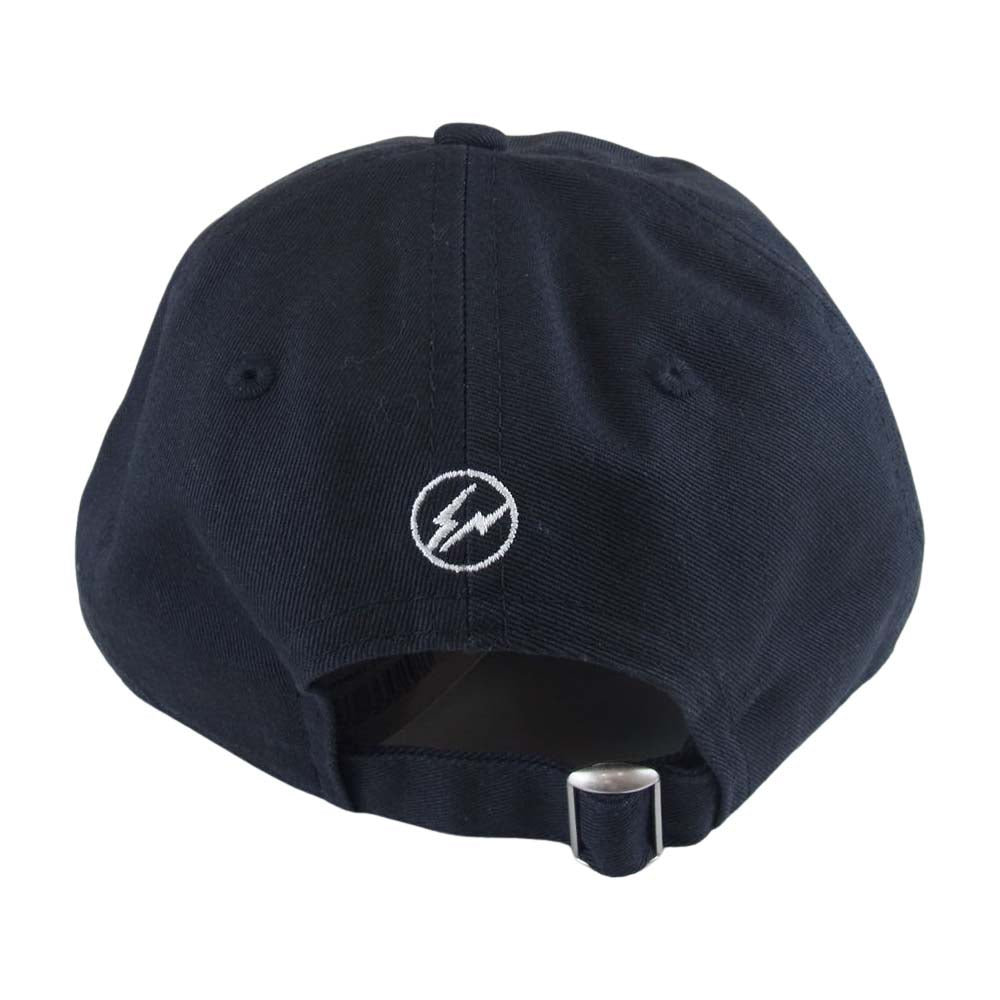 FRAGMENT DESIGN フラグメントデザイン NEW ERA ニューエラ ロゴ刺繍 キャップ 帽子 ネイビー系【極上美品】【中古】