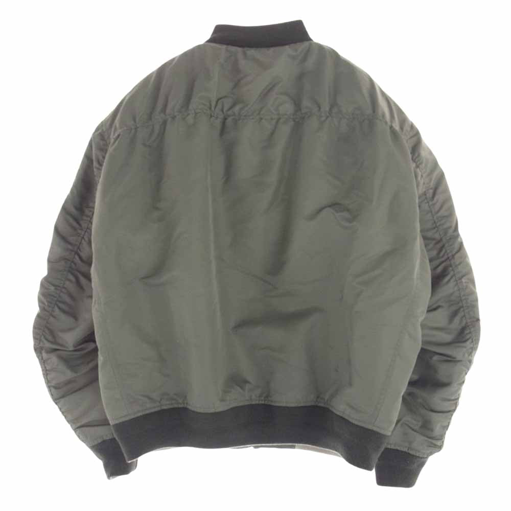 クラネ 11104-041 FRAGMENT フラグメント 藤原ヒロシ MA-1 フライト ボンバー ジャケット ブルゾン カーキ グリーン系 1【中古】