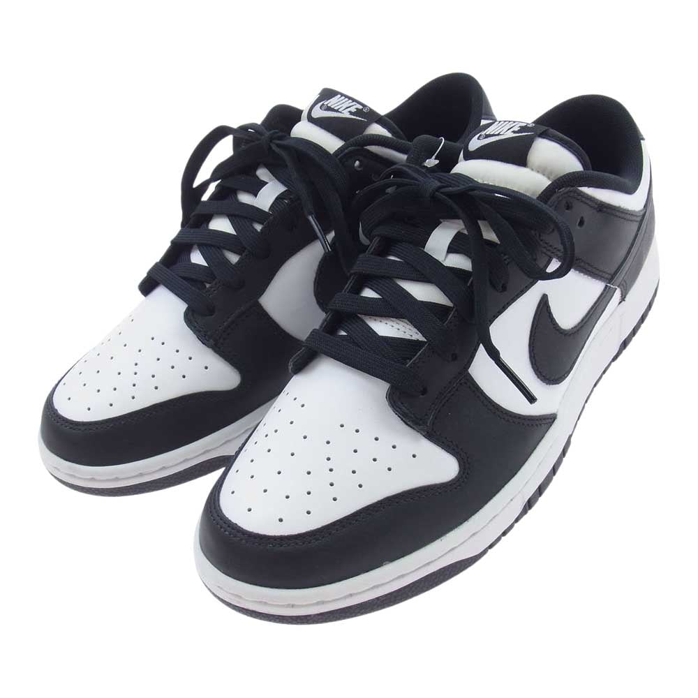 NIKE ナイキ DD1391-100 DUNK LOW RETRO BLACK WHITE ダンク ロー レトロ ブラック ホワイト パンダ スニーカー ブラック系 ホワイト系 27.5cm【美品】【中古】