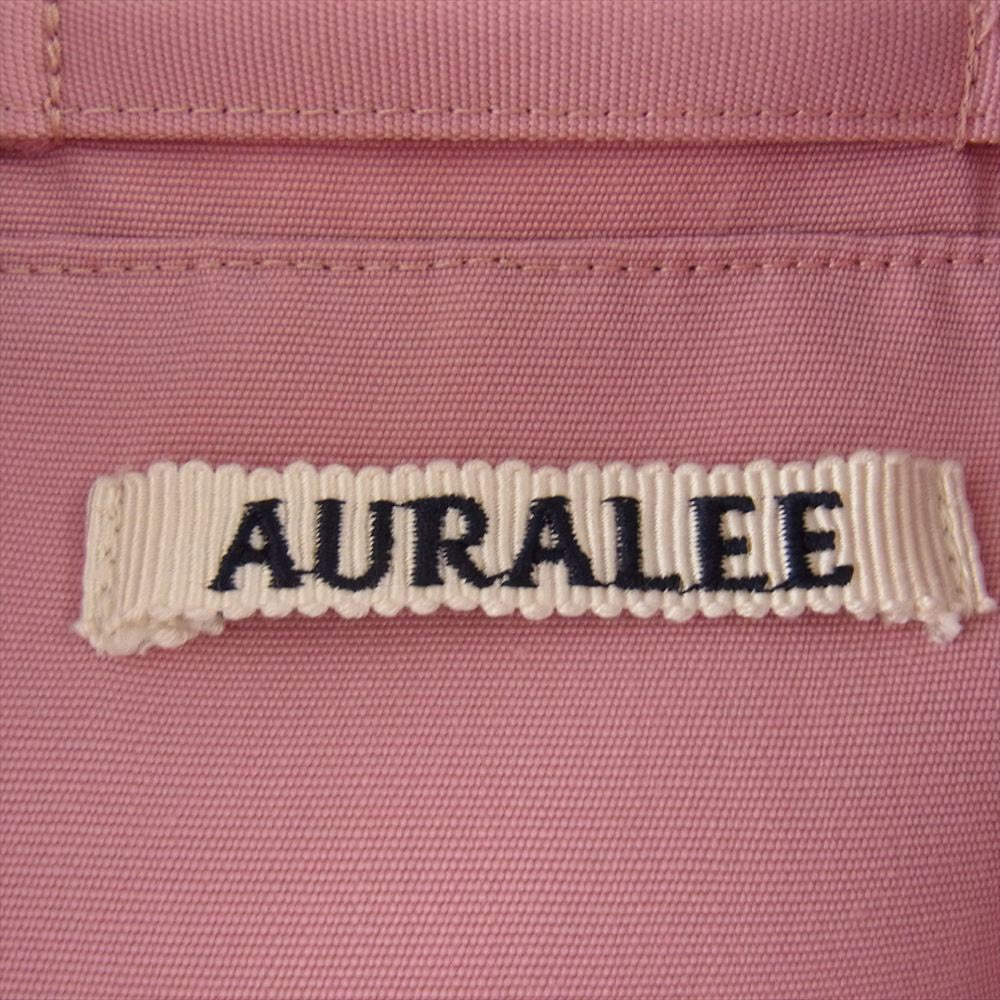 AURALEE オーラリー 22SS A22SB02WC WOOL MAX CANVAS HOODED BLOUSON ウールマックス キャンバス フード ブルゾン マウンテンパーカー ピンク系 4【美品】【中古】