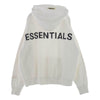 FEAR OF GOD フィアオブゴッド ESSENTIALS エッセンシャルズ Pullover Hoodie バックロゴ プリント プルオーバー パーカー ホワイト系 M【中古】