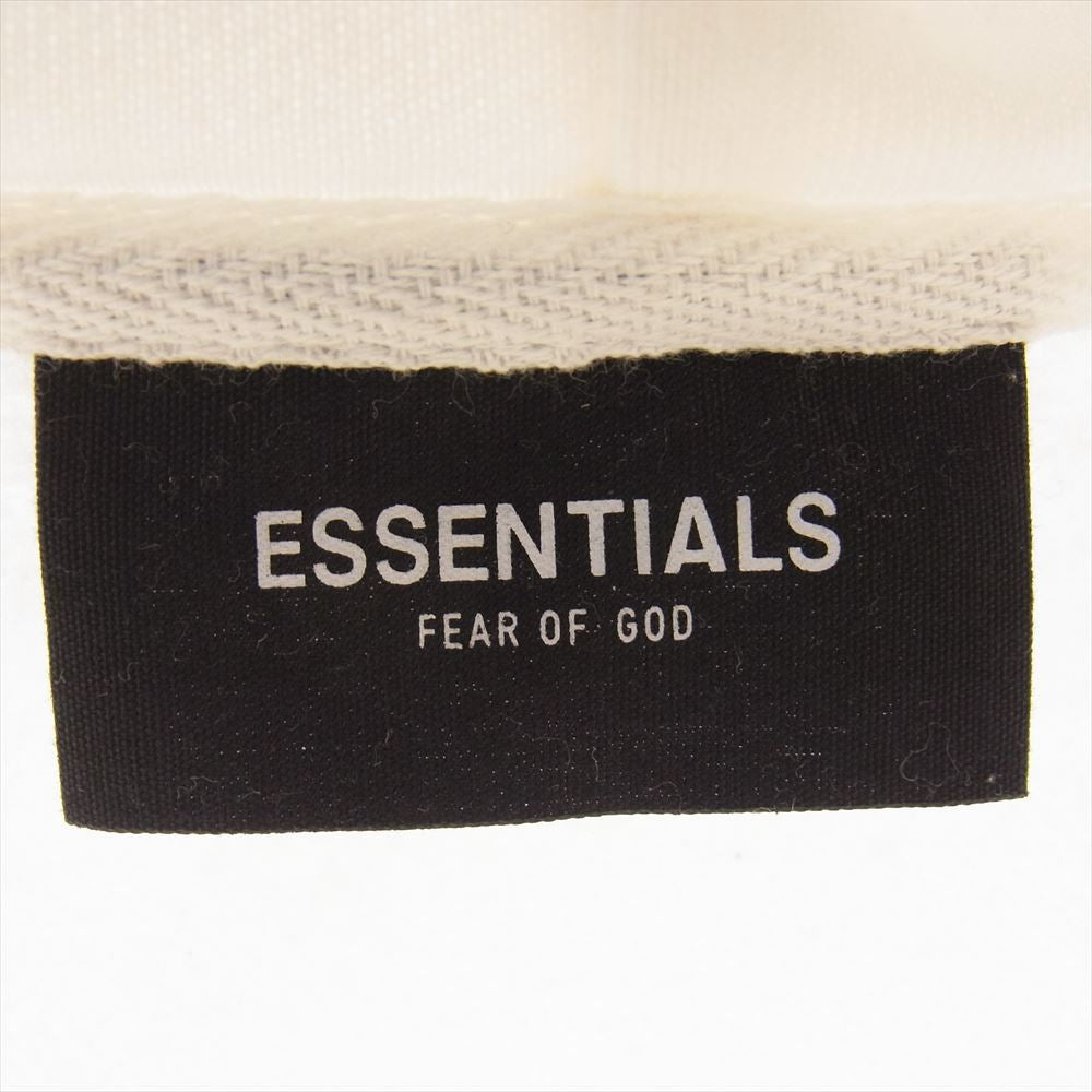 FEAR OF GOD フィアオブゴッド ESSENTIALS エッセンシャルズ Pullover Hoodie バックロゴ プリント プルオーバー パーカー ホワイト系 M【中古】