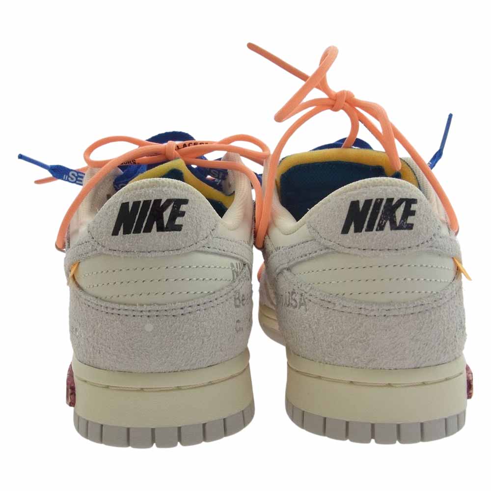 NIKE ナイキ DJ0950-119 off-white DUNK LOW THE 50 COLLECTION 1OF50 Lot19 オフホワイト ダンク ロー オフホワイト系 オレンジ系 ブルー系 26.5cm【極上美品】【中古】
