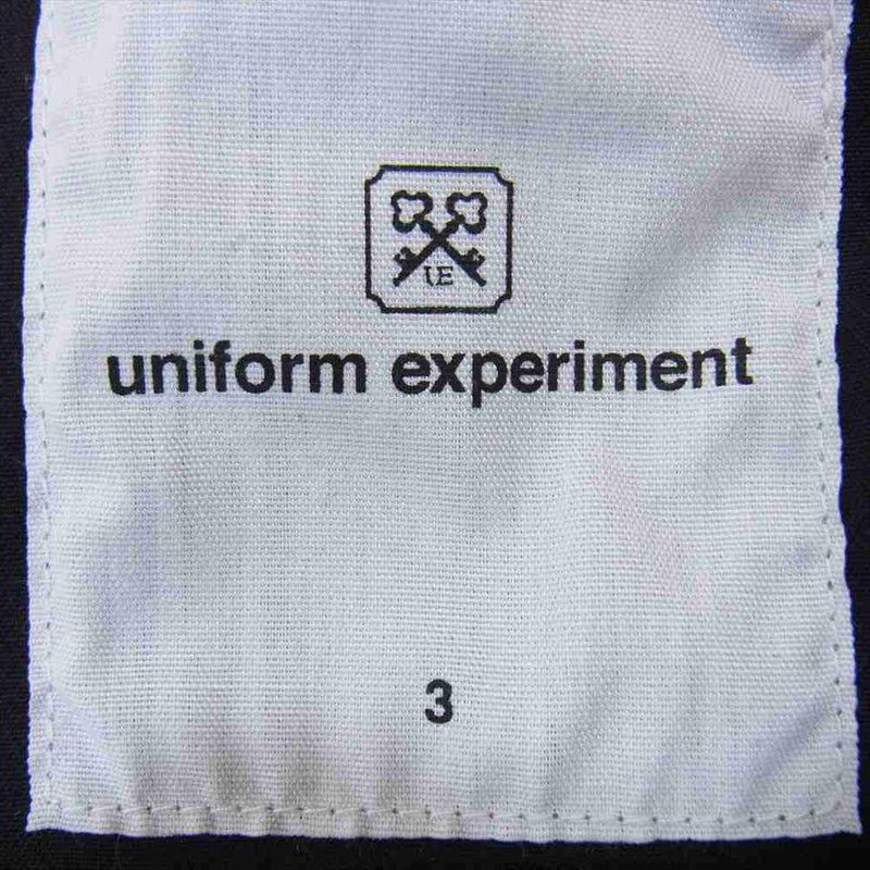 uniform experiment ユニフォームエクスペリメント 21AW UE-212013 TAPERED FATIGUE PANTS テーパード ファテーグ パンツ ブラック系 3【美品】【中古】