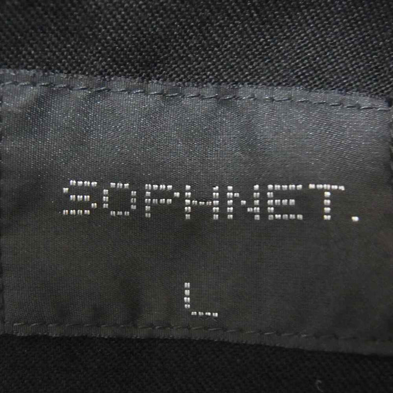 SOPHNET. ソフネット 23SS SOPH-230017 SUPER BLACK WOOL TAPERED EASY PANTS イージー パンツ ブラック系 L【新古品】【未使用】【中古】