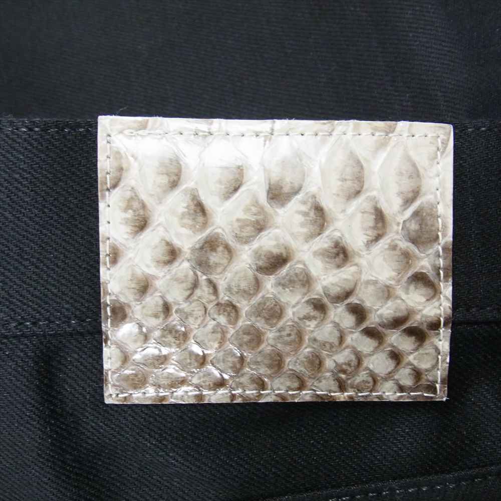 uniform experiment ユニフォームエクスペリメント 23SS  UE-230016 RIGID DENIM TAPERED PANTS リジットデニム テーパードパンツ ブラック系 3【極上美品】【中古】