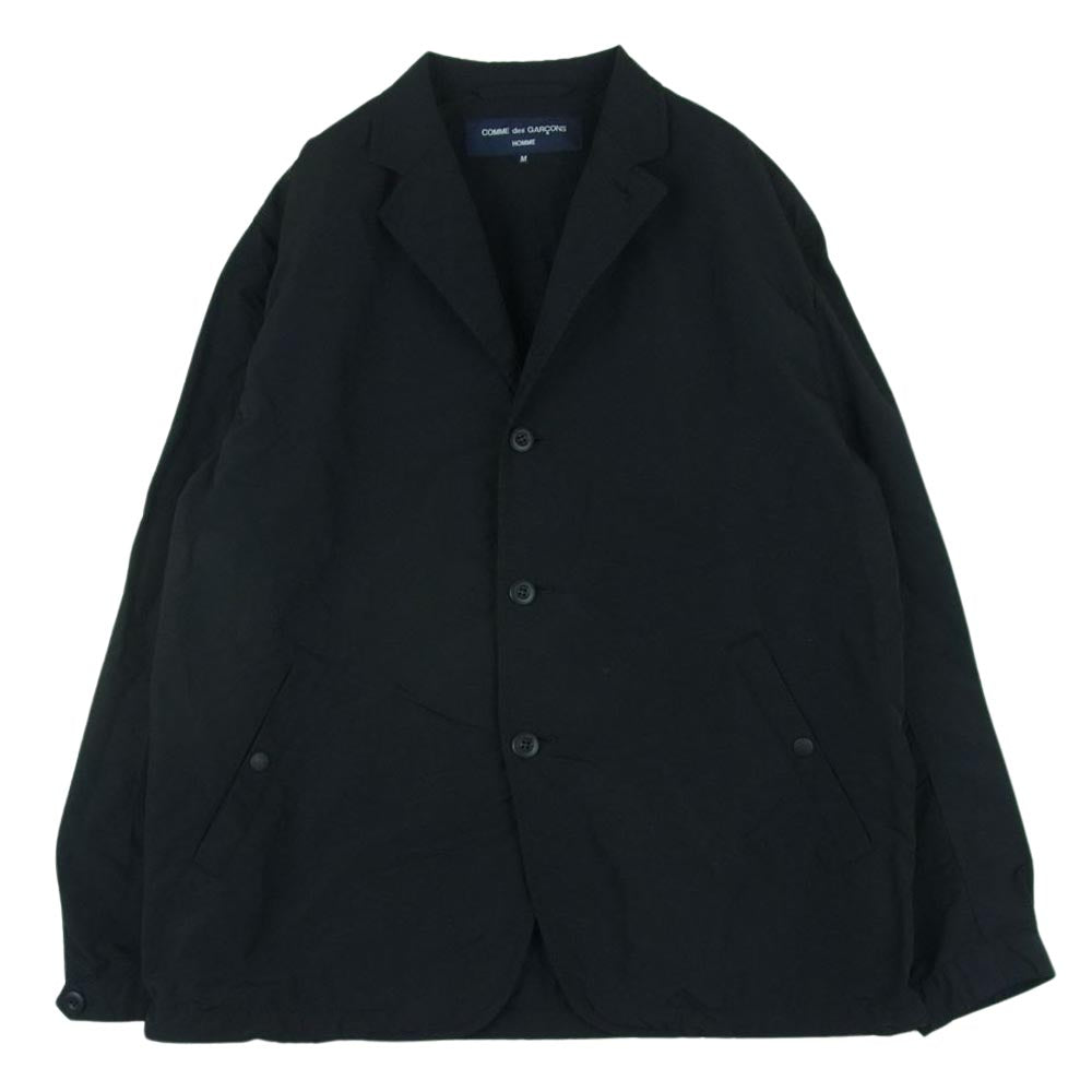 COMME des GARCONS HOMME コムデギャルソンオム 22SS HI-J015 ナイロン ウェザー テーラード コーチ ジャケット ブラック系 M【中古】