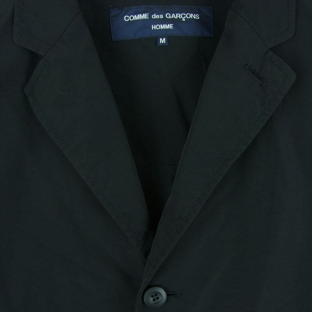 COMME des GARCONS HOMME コムデギャルソンオム 22SS HI-J015 ナイロン ウェザー テーラード コーチ ジャケット ブラック系 M【中古】