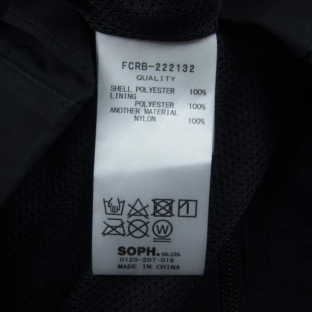 F.C.R.B. エフシーアールビー 22AW FCRB-222132 SOPH TOKYO 23 FLIGHT SUIT JACKET フライト ナイロン ジャケット ブラック系 XL【中古】