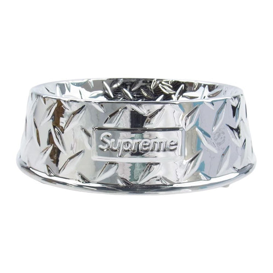 Supreme シュプリーム 23SS Diamond Plate Dog Bowl ダイヤモンド プレート ドック ボウル シルバー系【新古品】【未使用】【中古】