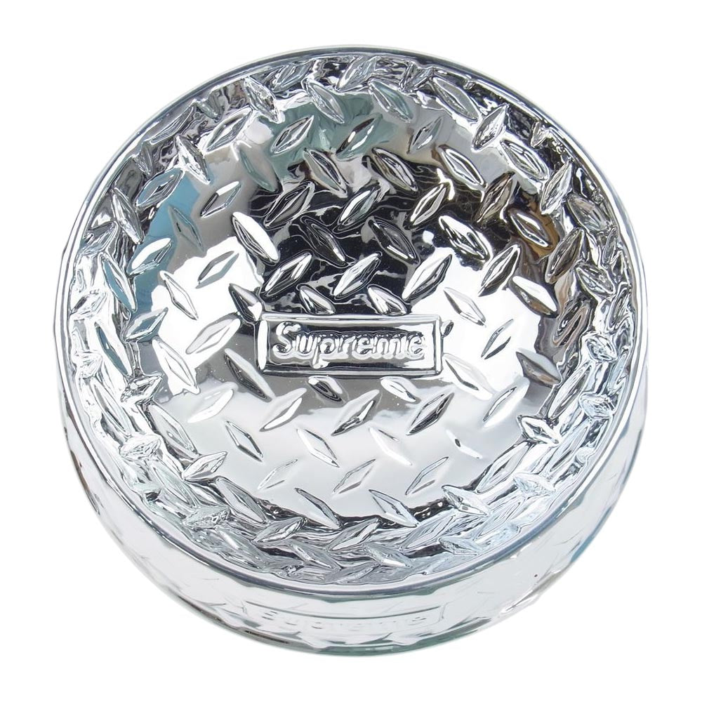 Supreme シュプリーム 23SS Diamond Plate Dog Bowl ダイヤモンド プレート ドック ボウル シルバー系【新古品】【未使用】【中古】
