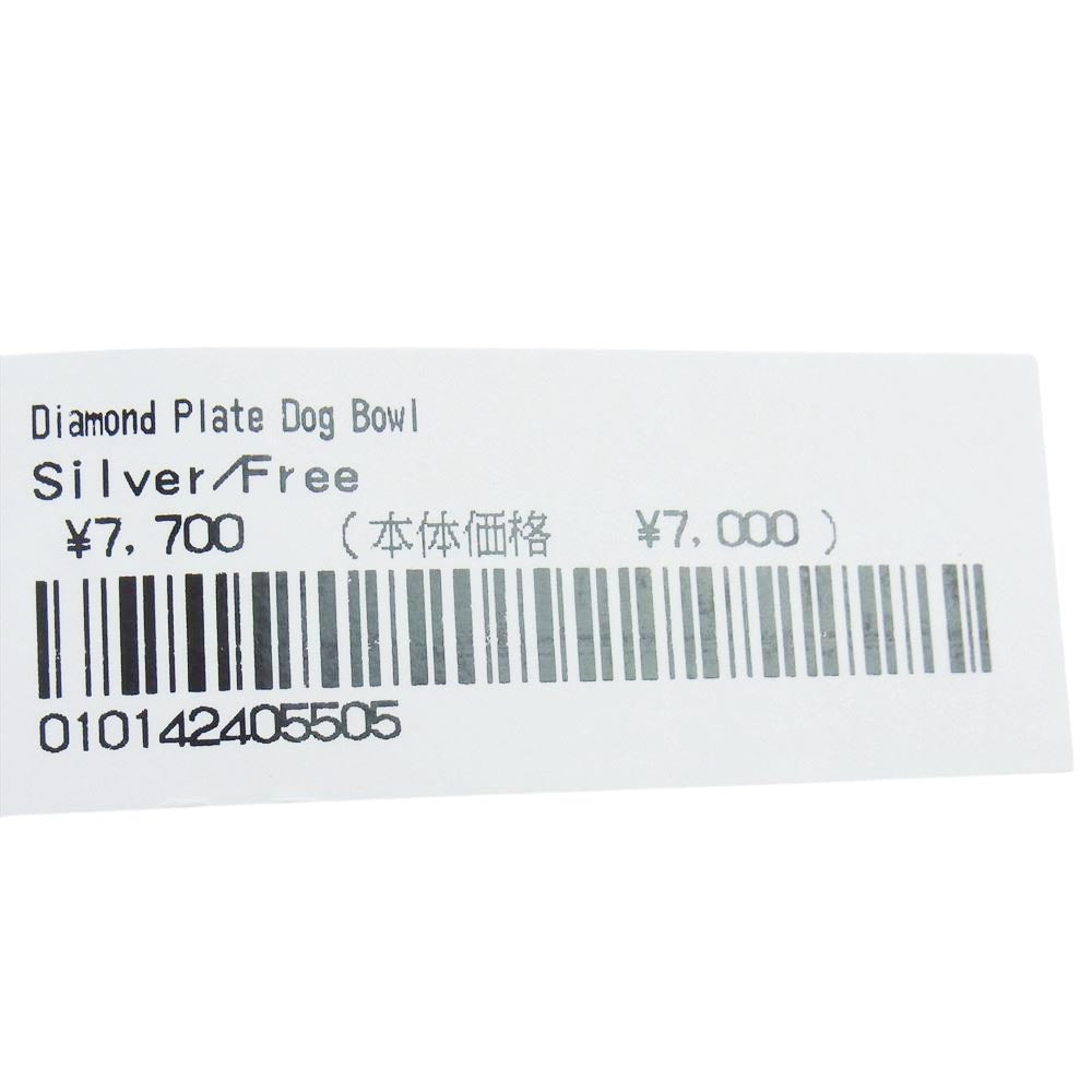 Supreme シュプリーム 23SS Diamond Plate Dog Bowl ダイヤモンド プレート ドック ボウル シルバー系【新古品】【未使用】【中古】