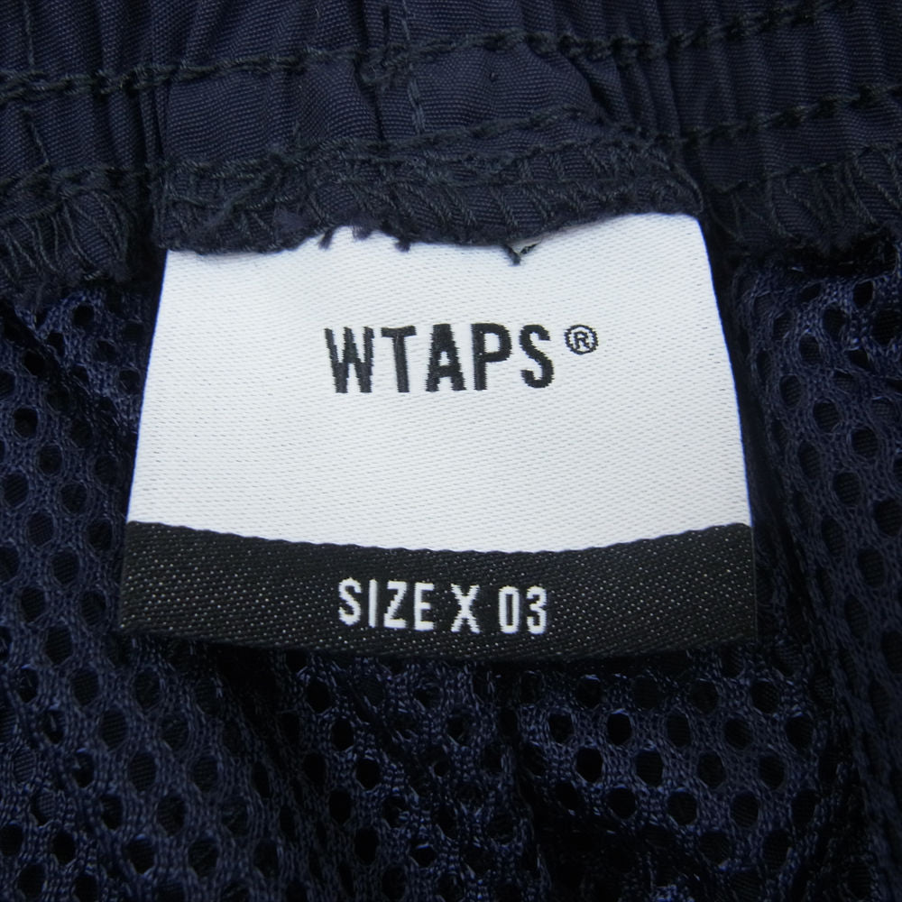 WTAPS ダブルタップス 23SS 231BRDT-PTM01 PITCH TROUSERS ナイロン トラックパンツ ネイビー系 03【新古品】【未使用】【中古】