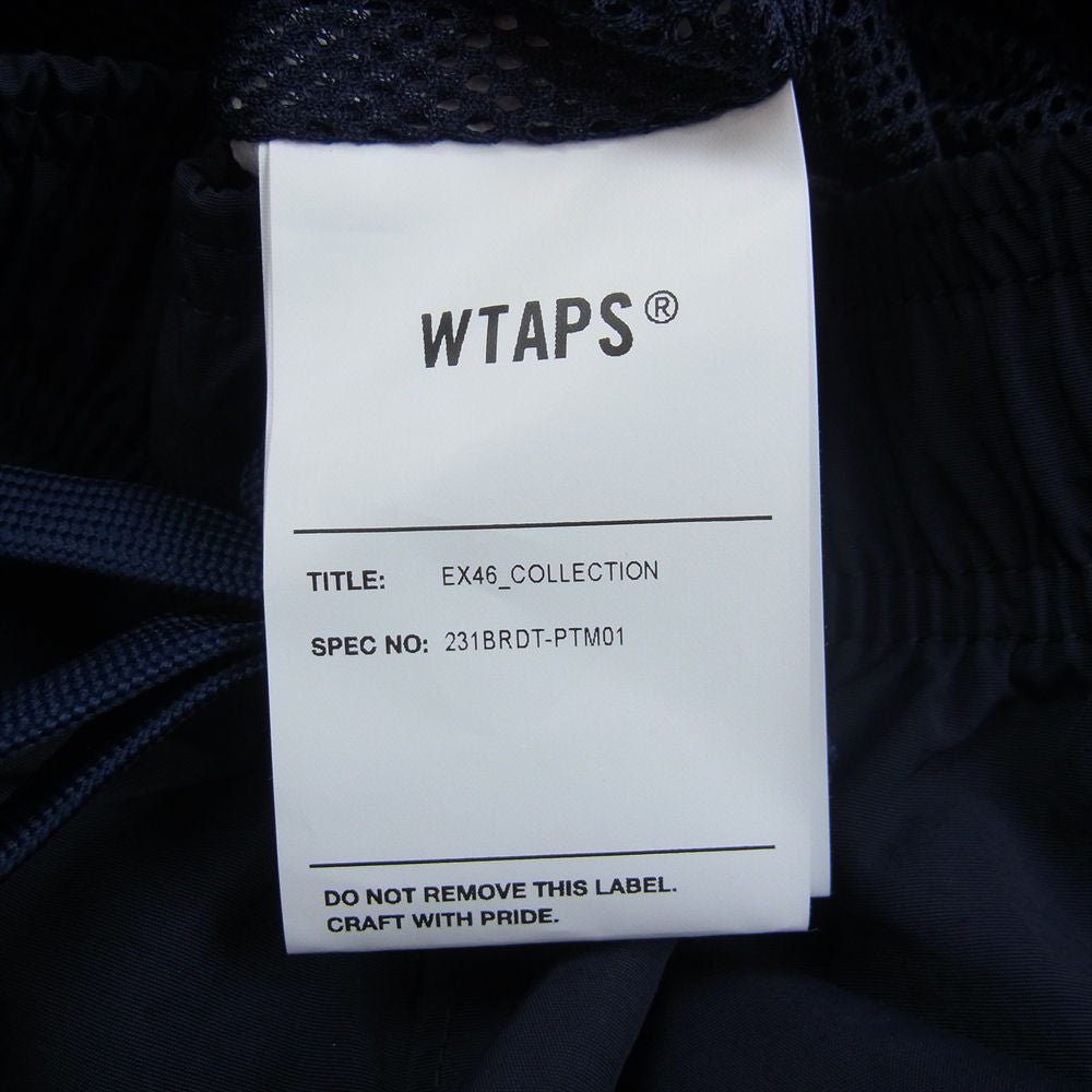 WTAPS ダブルタップス 23SS 231BRDT-PTM01 PITCH TROUSERS ナイロン トラックパンツ ネイビー系 03【新古品】【未使用】【中古】