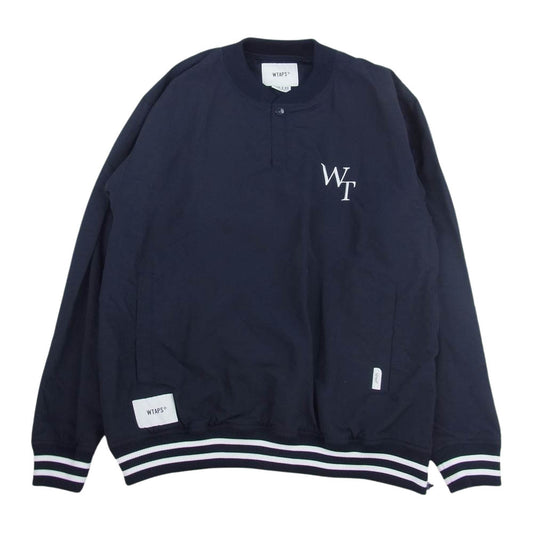 WTAPS ダブルタップス 23SS 231BRDT-JKM02 PITCH ナイロン プルオーバー ジャケット  ネイビー系 03【新古品】【未使用】【中古】