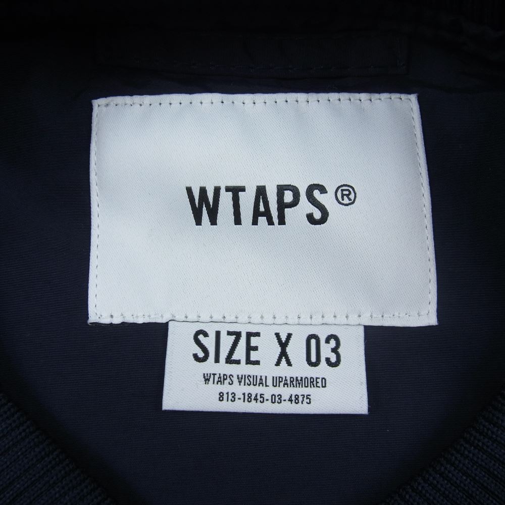 WTAPS ダブルタップス 23SS 231BRDT-JKM02 PITCH ナイロン プルオーバー ジャケット  ネイビー系 03【新古品】【未使用】【中古】