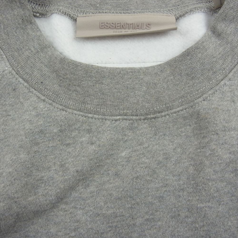 FEAR OF GOD フィアオブゴッド FOG ESSENTIALS エフオージー エッセンシャル 1977 ワッペン 長袖 スウェット グレー系 L【中古】