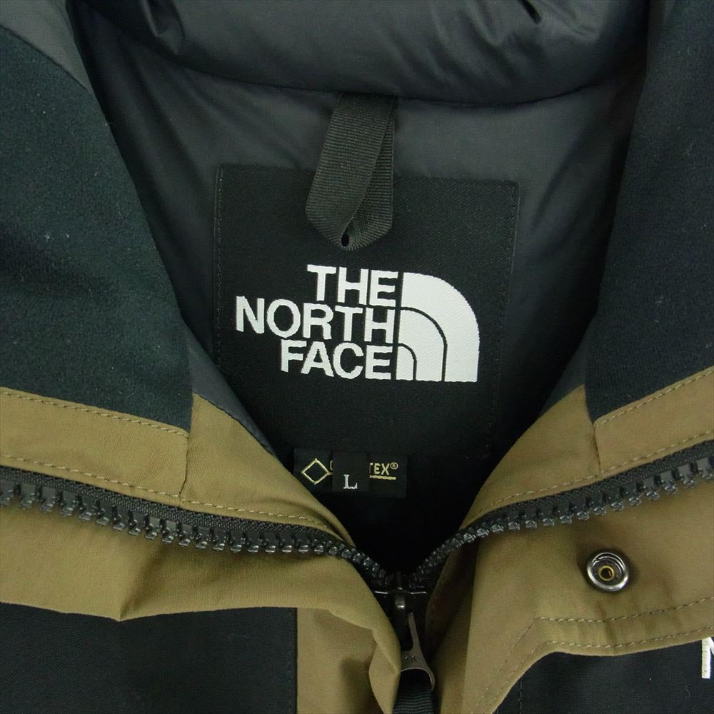 THE NORTH FACE ノースフェイス ND91837 国内正規品 Mountain Down Jacket マウンテン ダウンジャケット ブラック系 カーキ系 L【中古】