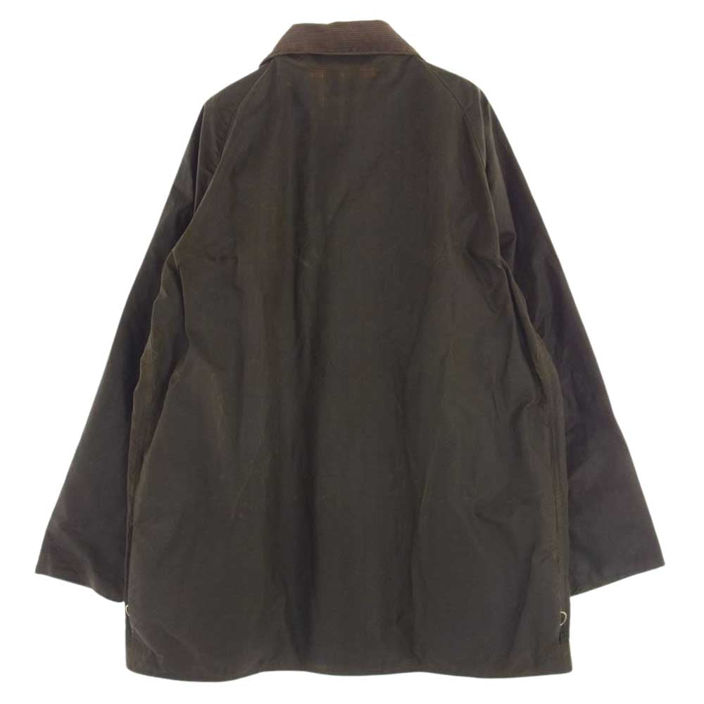 Barbour バブアー ヴィンテージ 80s 2ワラント YKK棒ジップ 茶襟 BEAUFORT ビューフォート オイルド ジャケット カーキ系 102cｍ/40in【中古】