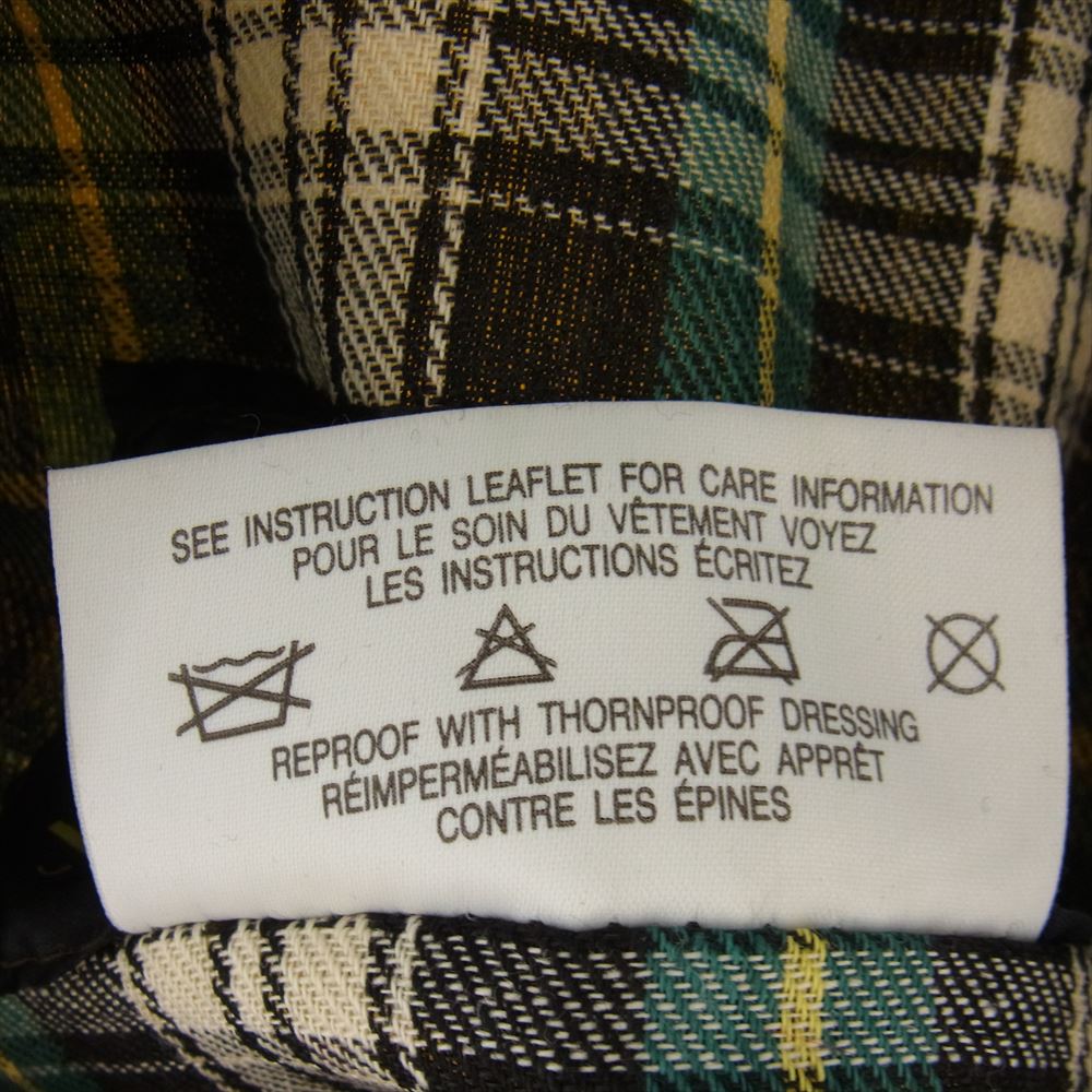 Barbour バブアー ヴィンテージ 80s 2ワラント YKK棒ジップ 茶襟 BEAUFORT ビューフォート オイルド ジャケット カーキ系 102cｍ/40in【中古】