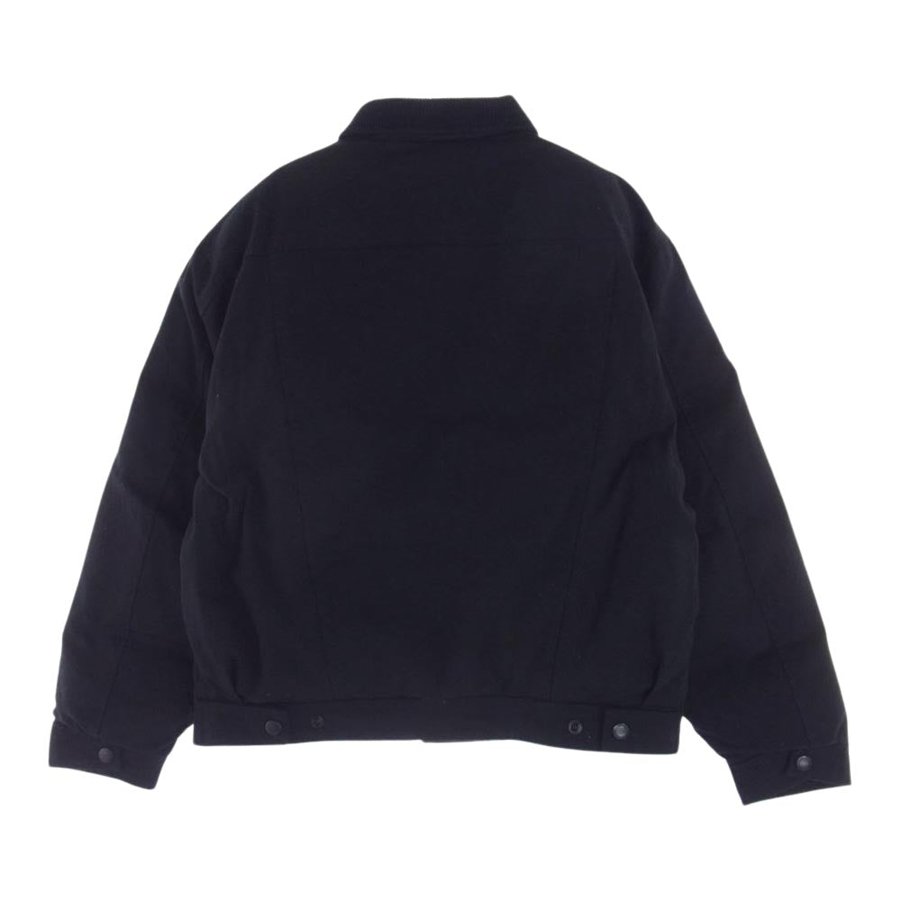 Supreme シュプリーム 22AW Schott Canvas Down Trucker Jacket ショット キャンバス ダウン トラッカー ジャケット ブラック系 M【美品】【中古】