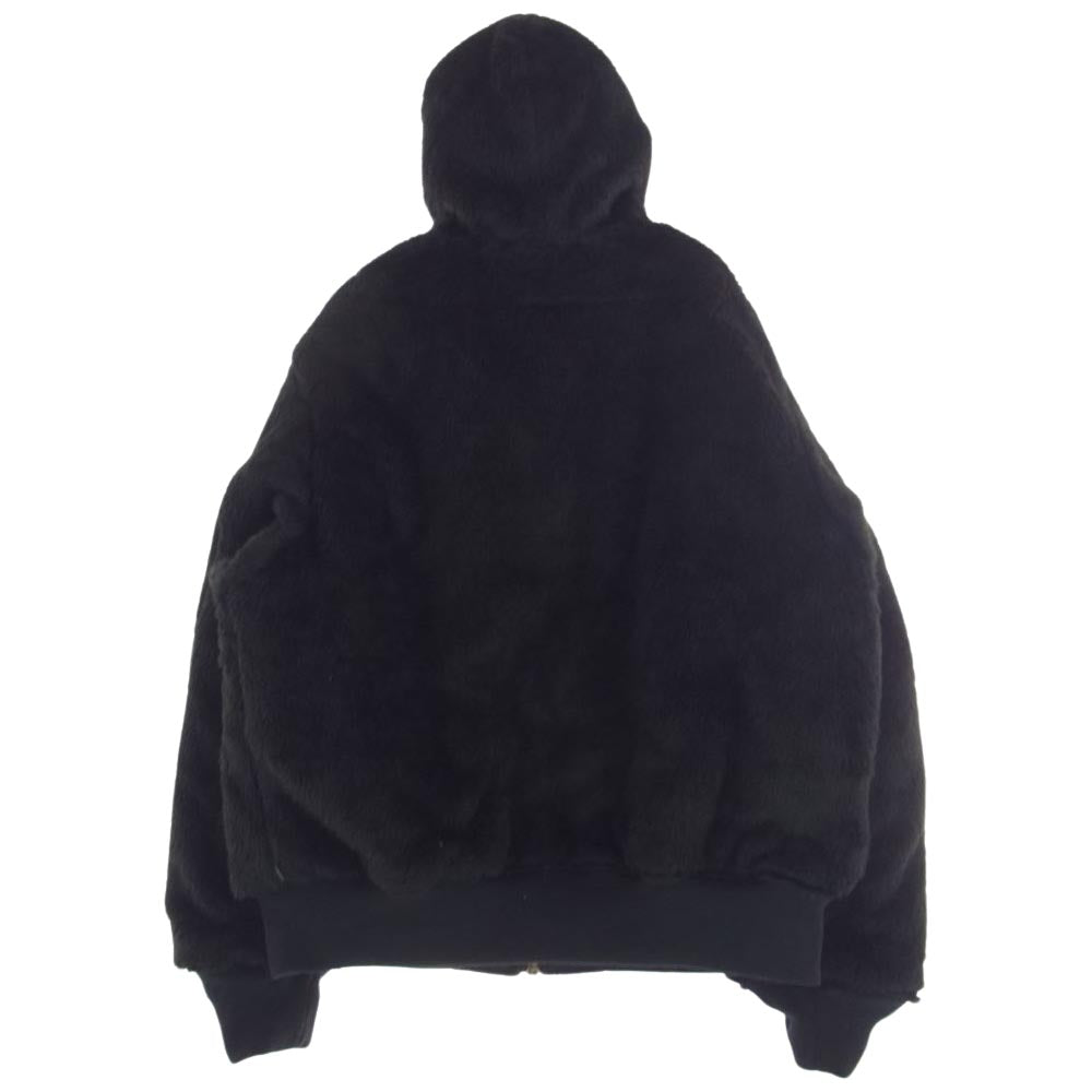Supreme シュプリーム 22AW Faux Fur Reversible MA-1 フェイクファー リバーシブル フライト ジャケット  ブラック系 L【極上美品】【中古】