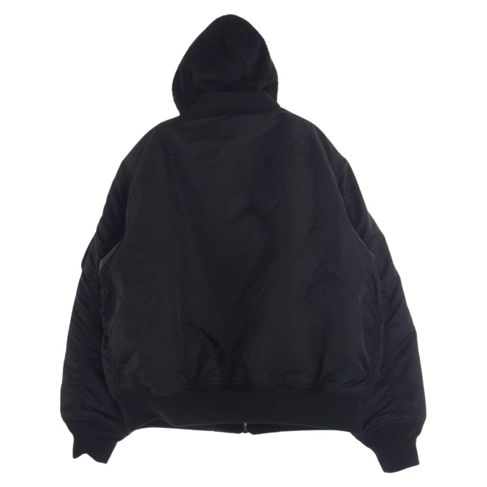 Supreme シュプリーム 22AW Faux Fur Reversible MA-1 フェイクファー リバーシブル フライト ジャケット  ブラック系 L【極上美品】【中古】