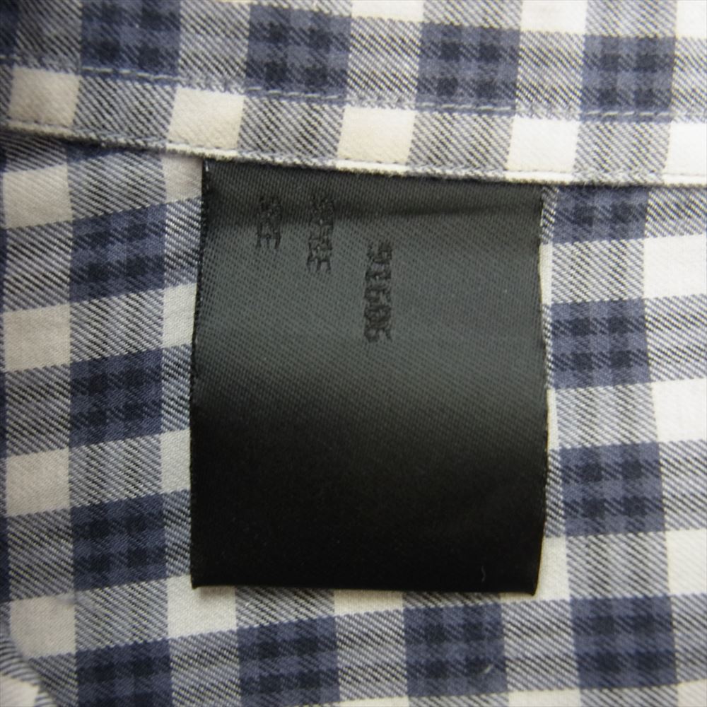 N.HOOLYWOOD エヌハリウッド 232-SH01 ギンガムチェック 長袖 シャツ ホワイト系 パープル系 ブラック系 38【中古】