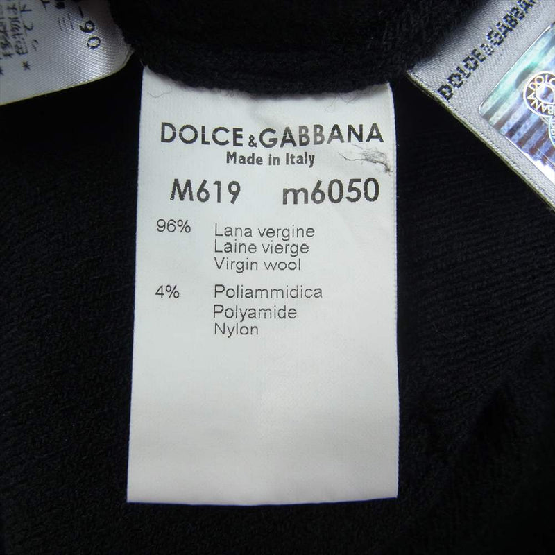 DOLCE&GABBANA ドルチェアンドガッバーナ M619 ｍ6050 タートルネック ニット セーター ブラック系 87【中古】