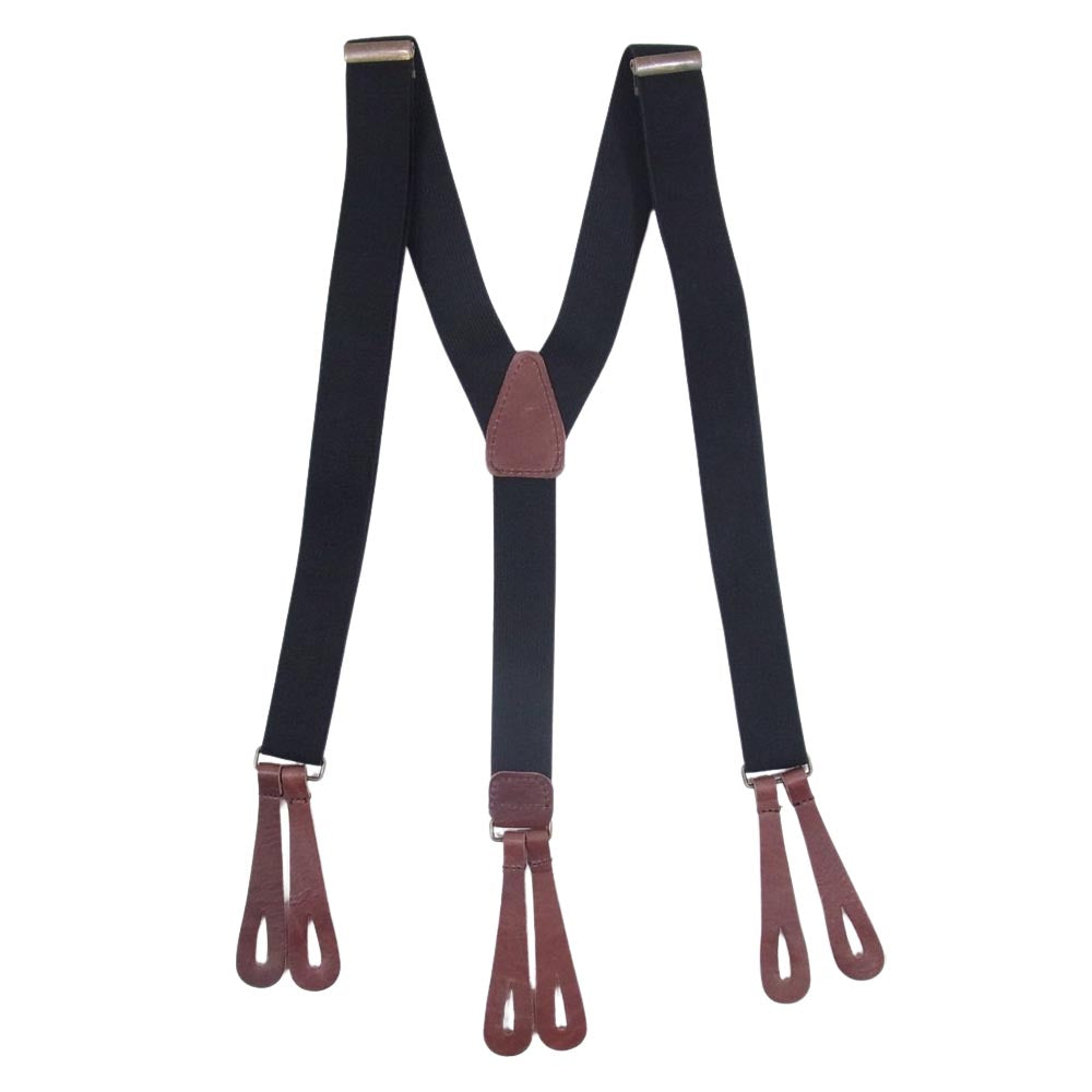 GLADHAND & Co. グラッドハンド ロゴ サスペンダー ブラック系【中古】