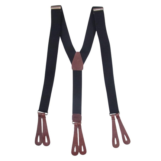 GLADHAND & Co. グラッドハンド ロゴ サスペンダー ブラック系【中古】