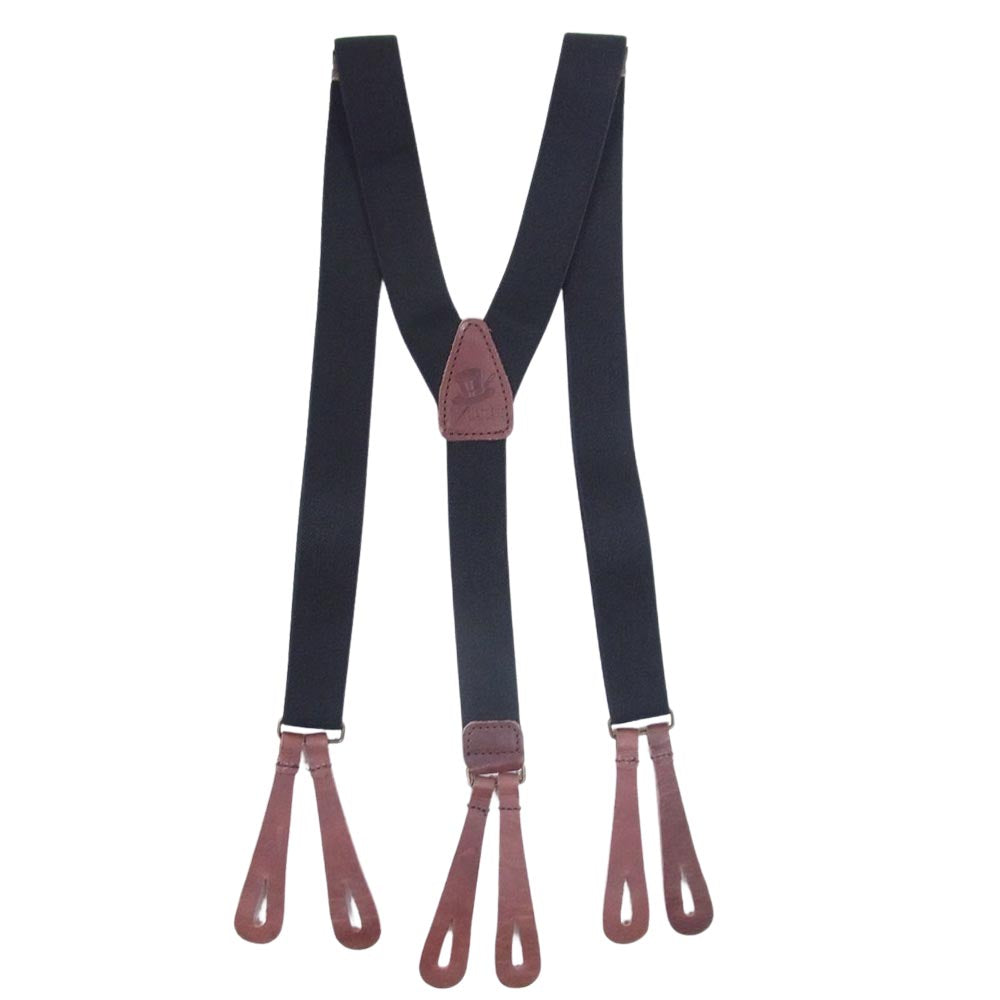 GLADHAND & Co. グラッドハンド ロゴ サスペンダー ブラック系【中古】