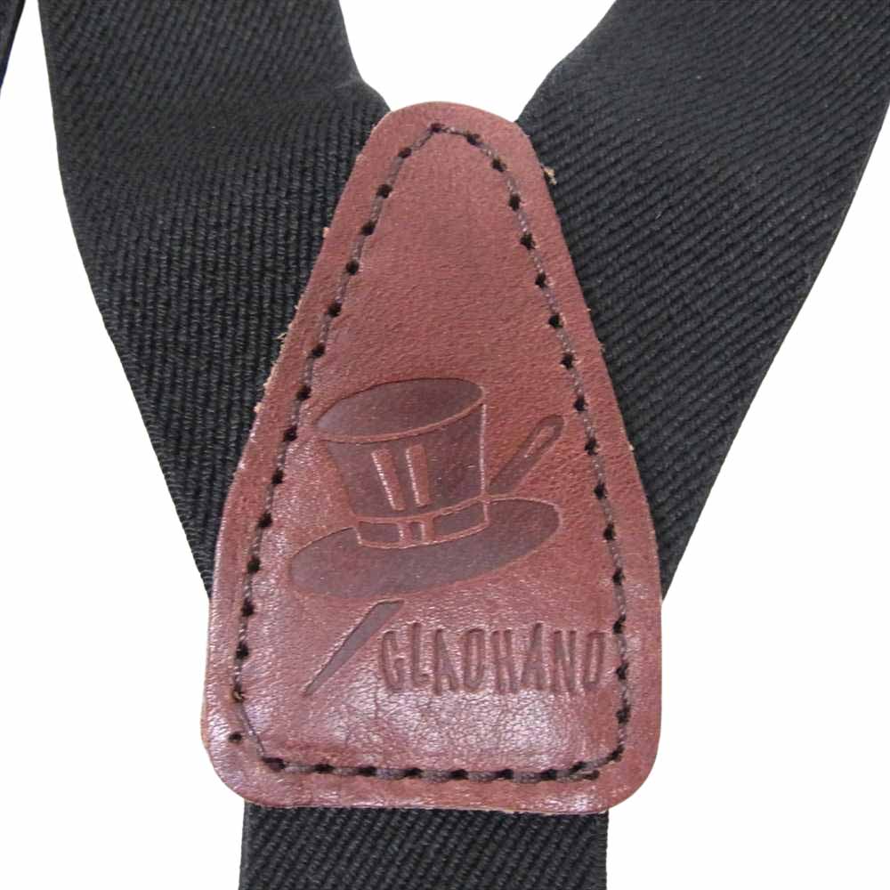 GLADHAND & Co. グラッドハンド ロゴ サスペンダー ブラック系【中古】