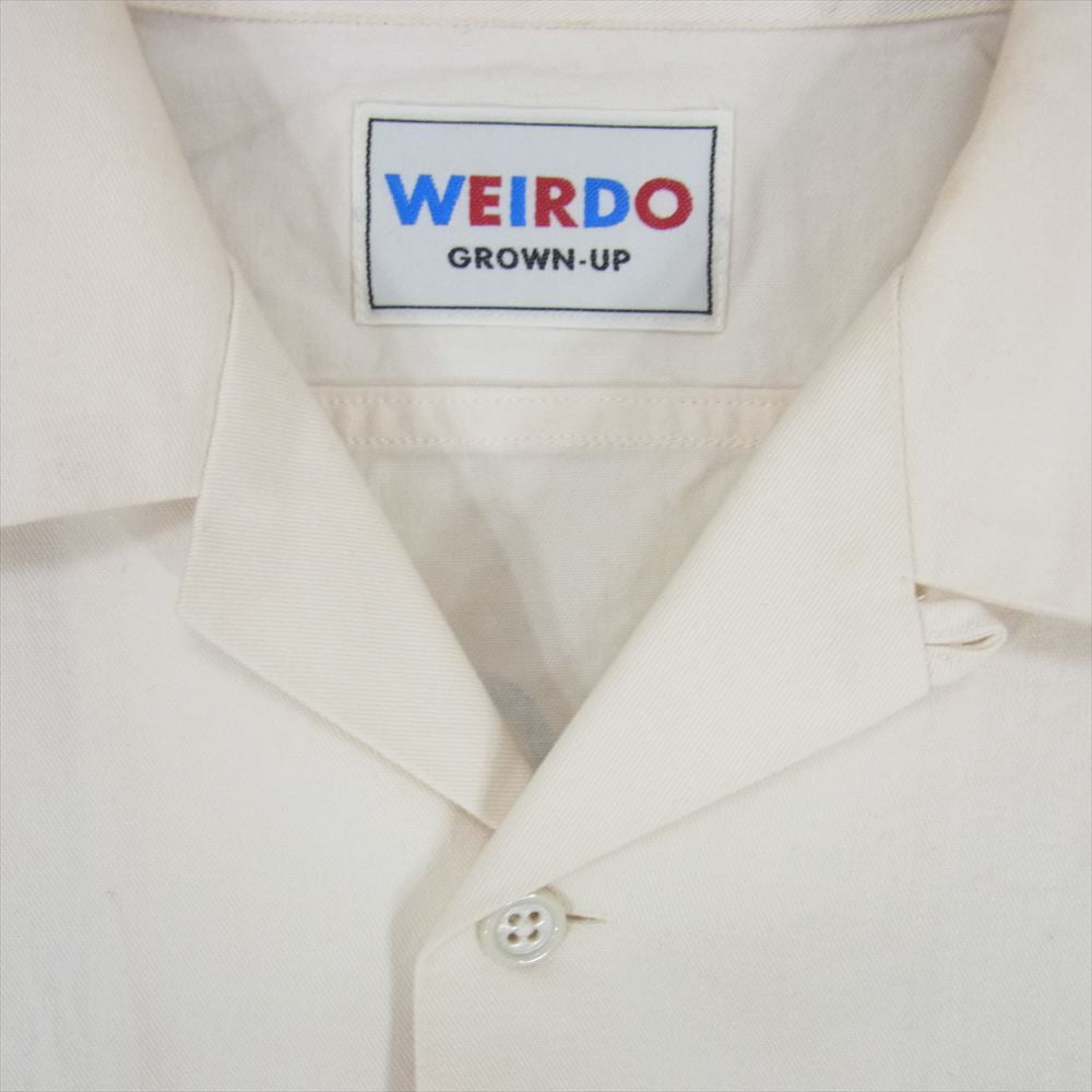 WEIRDO ウィアード 19AW WRD-19-AW-22 L/S SHIRT WEIRDOLIGHT RANCH ウィアードライト ランチ 長袖 シャツ ホワイト系 S【中古】
