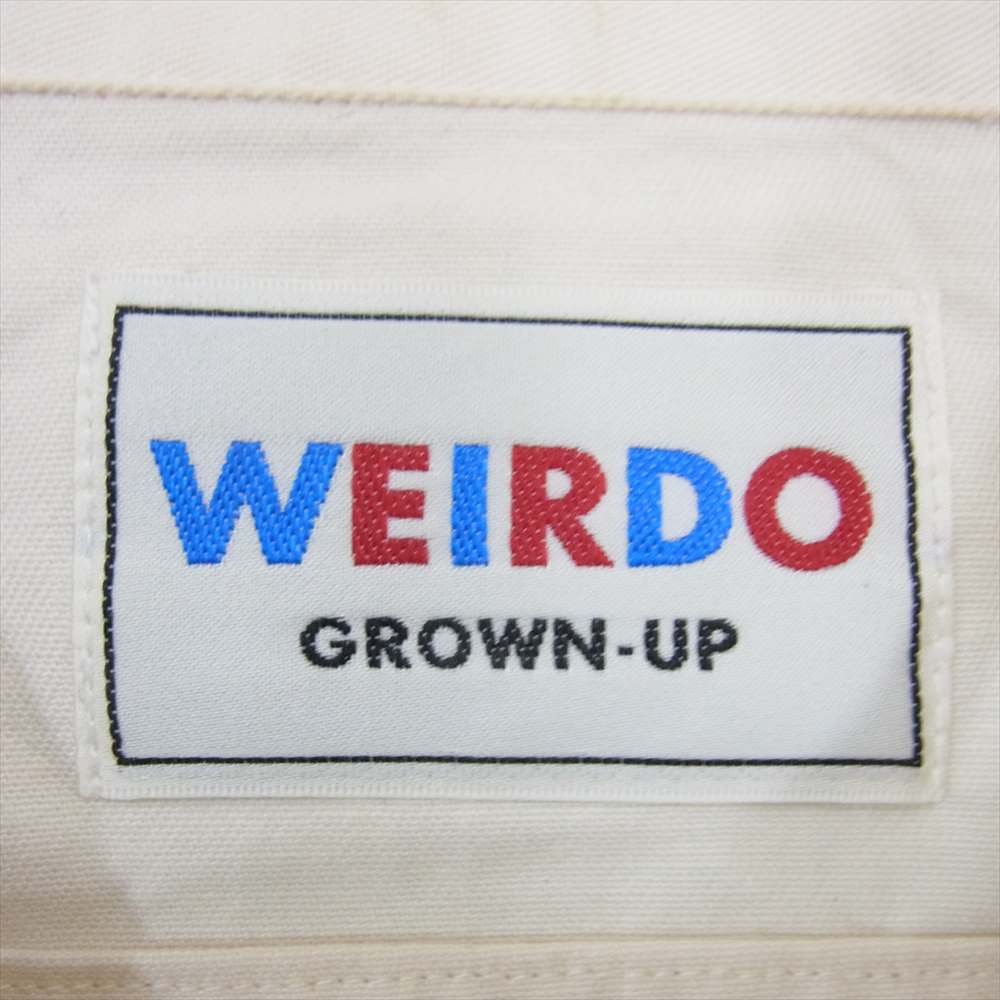 WEIRDO ウィアード 19AW WRD-19-AW-22 L/S SHIRT WEIRDOLIGHT RANCH ウィアードライト ランチ 長袖 シャツ ホワイト系 S【中古】