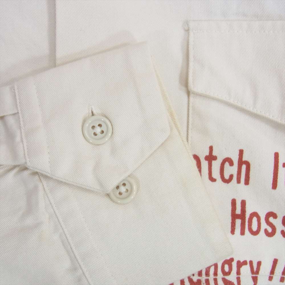 WEIRDO ウィアード 19AW WRD-19-AW-22 L/S SHIRT WEIRDOLIGHT RANCH ウィアードライト ランチ 長袖 シャツ ホワイト系 S【中古】