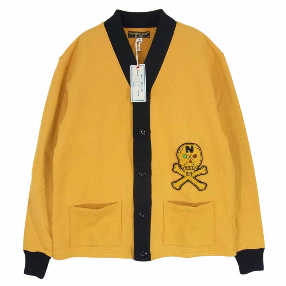 ノースノーネーム NM1927 TWO-TONE SWEAT CARDIGAN トゥートーン スウェット カーディガン イエロー系 M【中古】