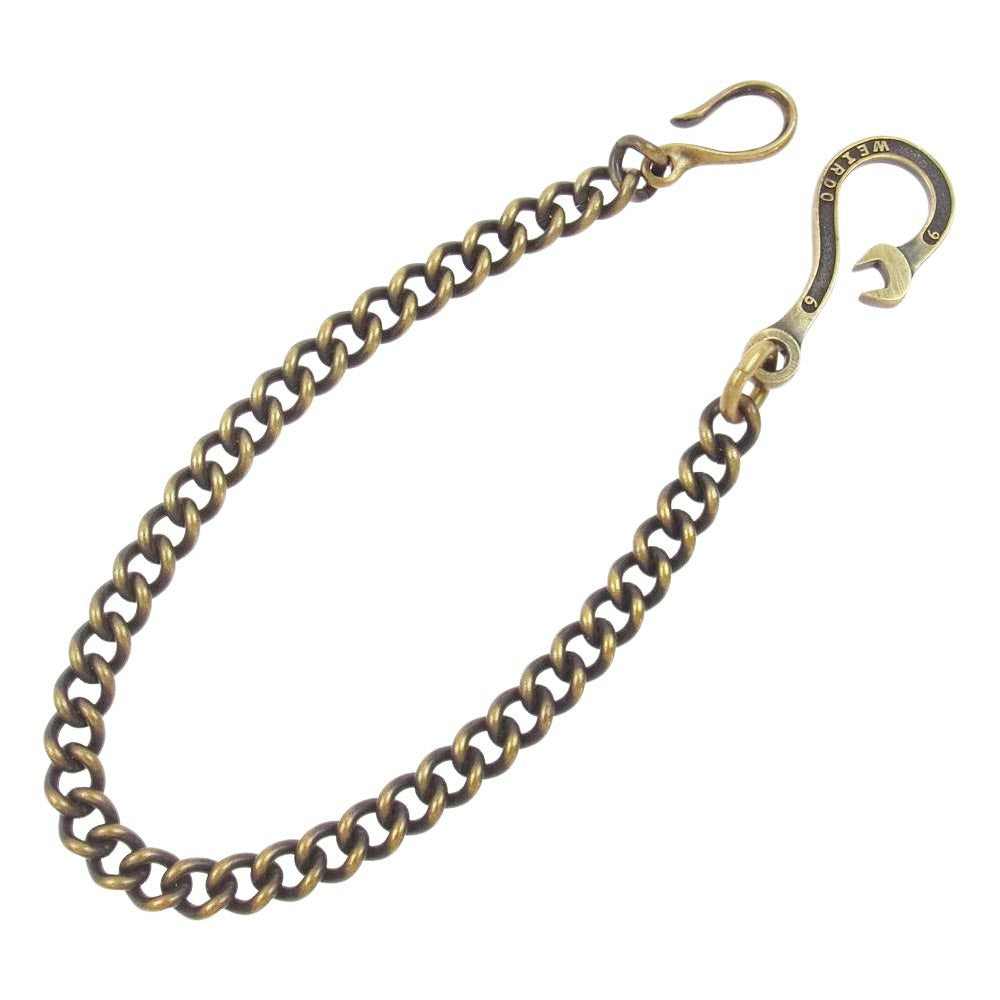 WEIRDO ウィアード SPANNER スパナー ウォレットチェーン 真鍮 ブラス ゴールド系【中古】