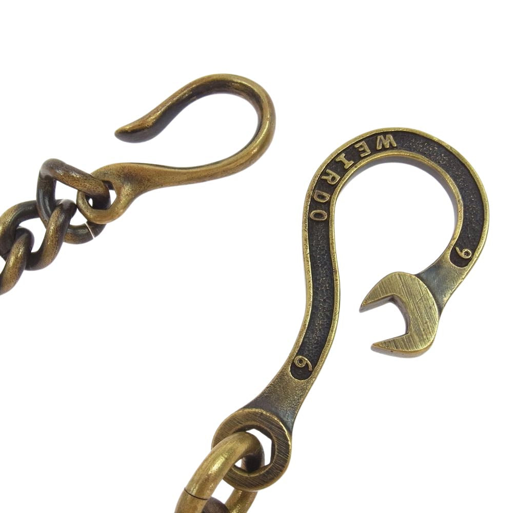 WEIRDO ウィアード SPANNER スパナー ウォレットチェーン 真鍮 ブラス ゴールド系【中古】