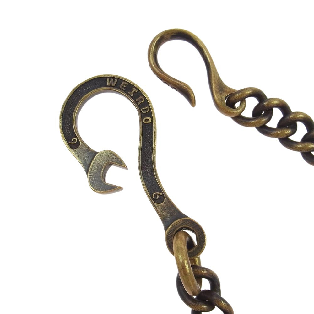 WEIRDO ウィアード SPANNER スパナー ウォレットチェーン 真鍮 ブラス ゴールド系【中古】