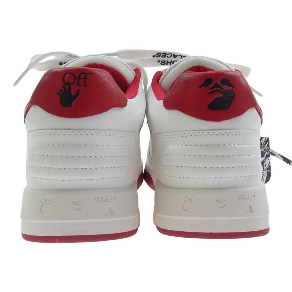 OFF-WHITE オフホワイト OMIA189F20LEA0010125 VINTAGE CLASSIC LOW ヴィンテージ クラシック ロー スニーカー ホワイト系 レッド系 40【極上美品】【中古】