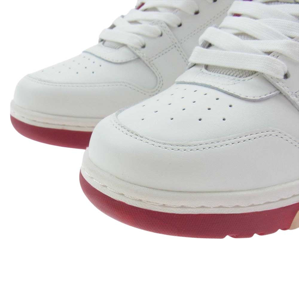 OFF-WHITE オフホワイト OMIA189F20LEA0010125 VINTAGE CLASSIC LOW ヴィンテージ クラシック ロー スニーカー ホワイト系 レッド系 40【極上美品】【中古】