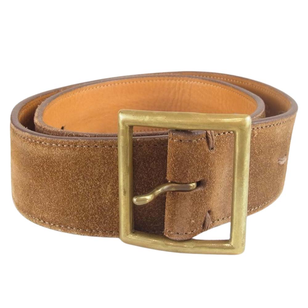 VISVIM ビズビム 17AW 0117203003035 PLAIN BELT プレーンベルト スエード レザー ライトブラウン系 32【中古】