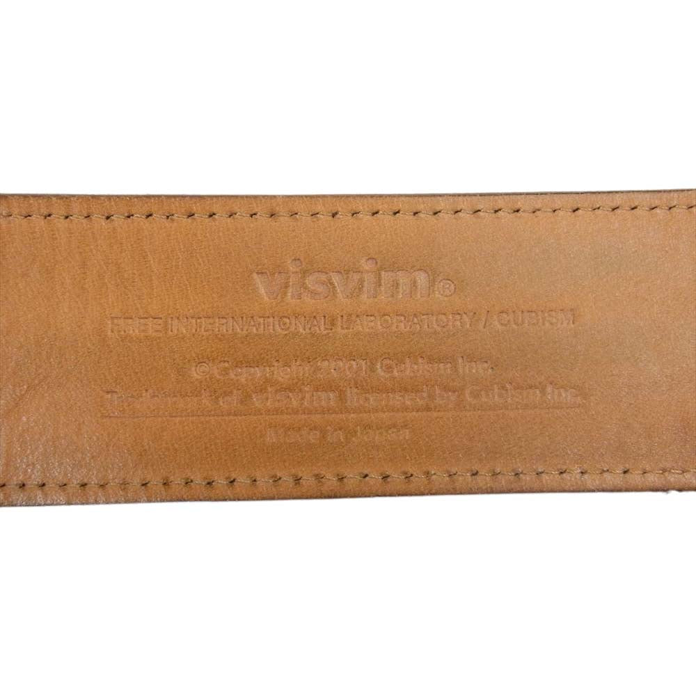 VISVIM ビズビム 17AW 0117203003035 PLAIN BELT プレーンベルト スエード レザー ライトブラウン系 32【中古】