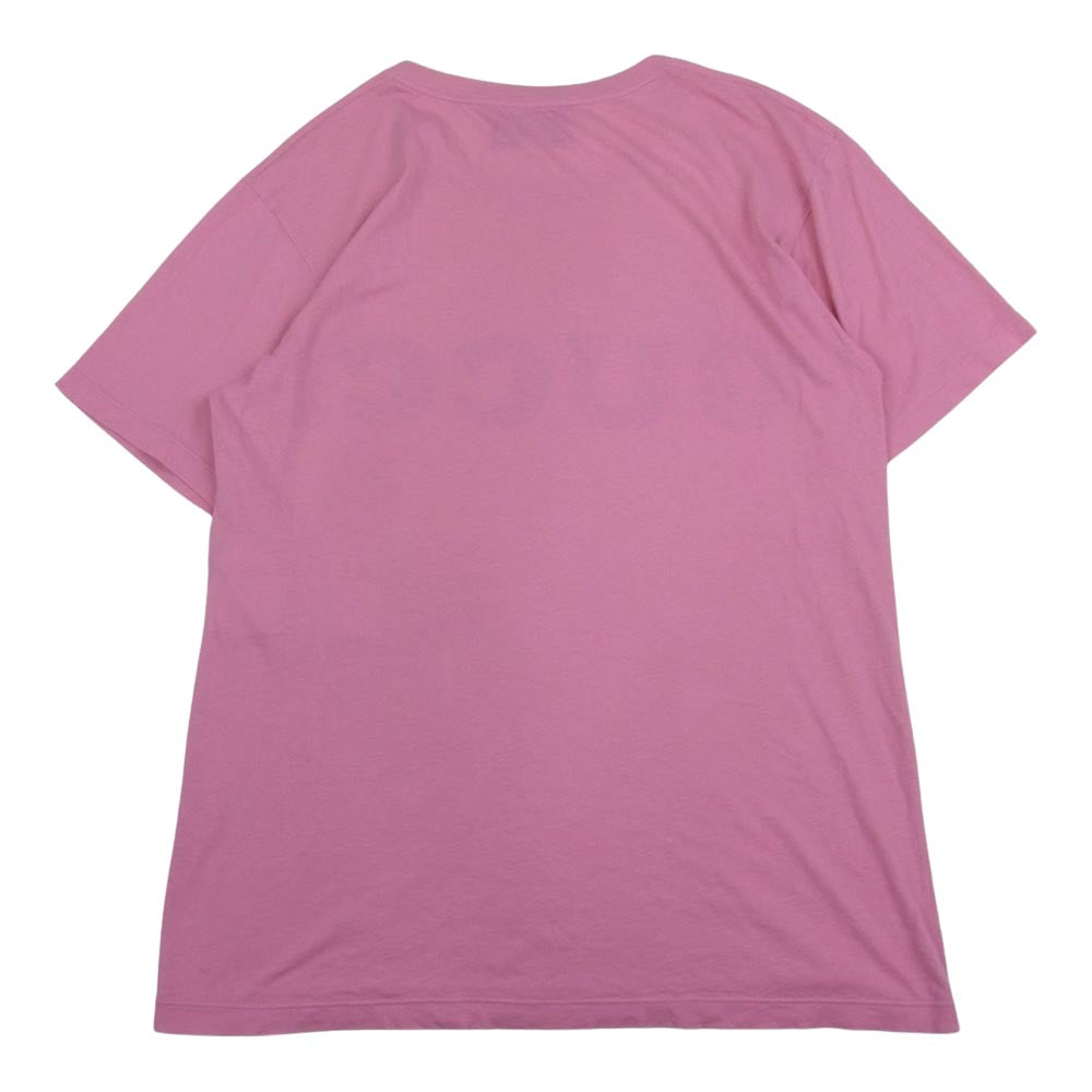 GUCCI グッチ 493117-X3N87 ロゴ プリント ダメージ Tシャツ ピンク系 S【中古】