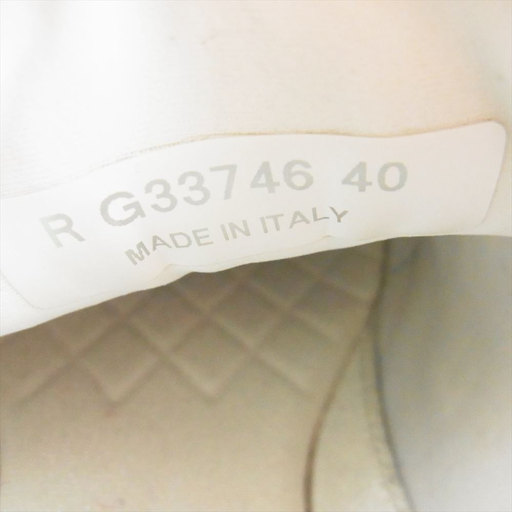 CHANEL シャネル G33746 ココマーク ローカット スニーカー  ホワイト系 40【中古】